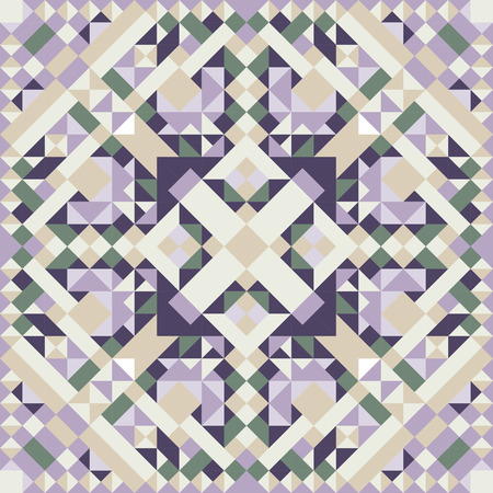 Mosaic seamless pattern. Colorful vector illustration. Abstract geometric background.のイラスト素材