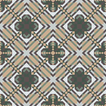 Mosaic seamless pattern. Colorful vector illustration. Abstract geometric background.のイラスト素材