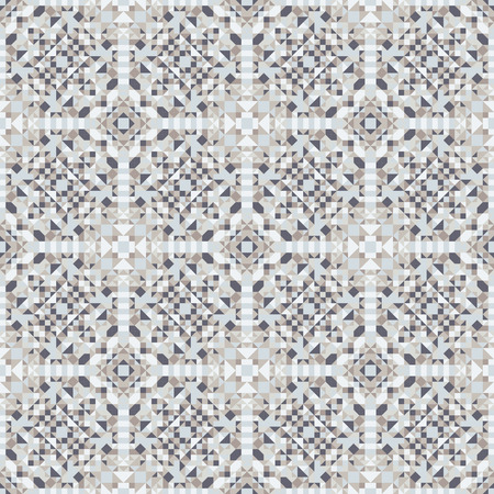 Mosaic seamless pattern. Colorful vector illustration. Abstract geometric background.のイラスト素材