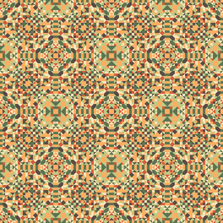 Mosaic seamless pattern. Colorful vector illustration. Abstract geometric background.のイラスト素材