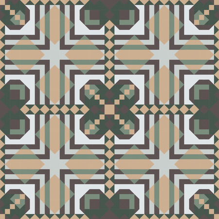 Mosaic seamless pattern. Vector illustration.のイラスト素材