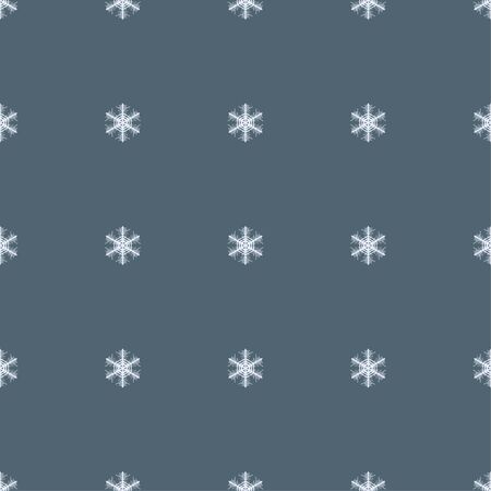 Winter seamless pattern of snowflakes. Vector illustration.のイラスト素材