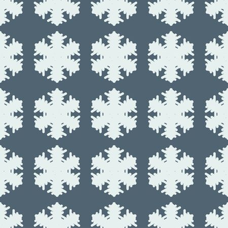 Winter seamless pattern of snowflakes. Vector illustration.のイラスト素材
