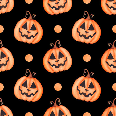 Bright watercolor pattern for all saints dayの写真素材