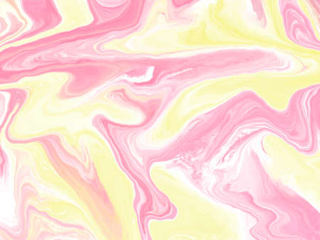 Abstract hand drawing background pink and yellow color. Acrilic colorful textureの写真素材