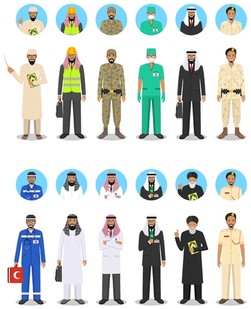 Set of different occupations icon.のイラスト素材