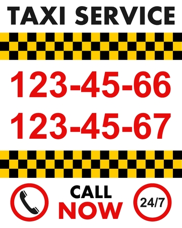 Business taxi service design over white background.のイラスト素材