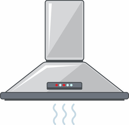Cooking Kitchen Hood Icon in flat style. Vector Illustrationのイラスト素材