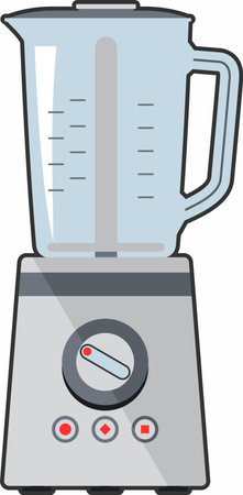 Electric Blender Icon in flat style. Vector Illustrationのイラスト素材