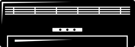 Air Conditioner Icon in flat style. Vector Illustrationのイラスト素材