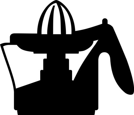 Citrus Juicer Machine Icon in flat style.のイラスト素材