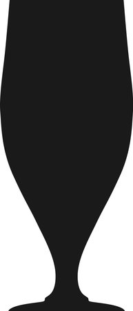 Silhouette of Beer Glass Icon.のイラスト素材