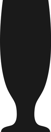 Silhouette of Beer Glass Icon.のイラスト素材