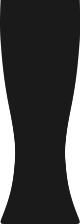Silhouette of Beer Glass Icon.のイラスト素材