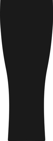 Silhouette of Beer Glass Icon.のイラスト素材