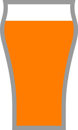 Beer Glass Icon. Vector Illustrationのイラスト素材