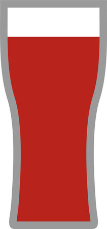 Beer Glass Icon. Vector Illustrationのイラスト素材
