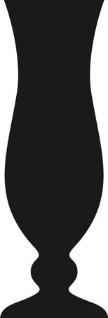 Silhouette of Wine Glass Icon.のイラスト素材