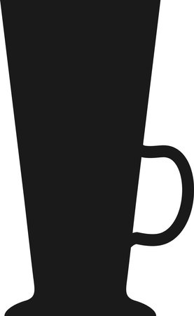 Silhouette of Wine Glass Icon.のイラスト素材
