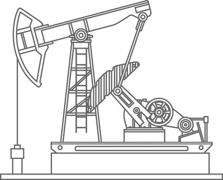 Oil Pump Icon. Vector illustration.のイラスト素材