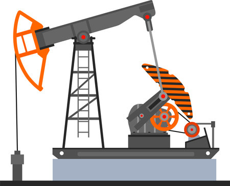 Oil Pump Icon. Vector illustration.のイラスト素材
