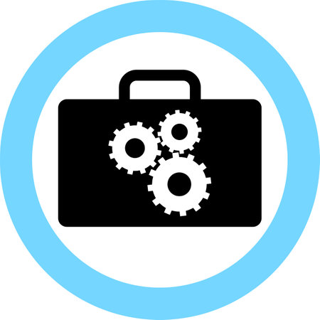 Silhouette of Repair Kit Icon in Flat Style.のイラスト素材