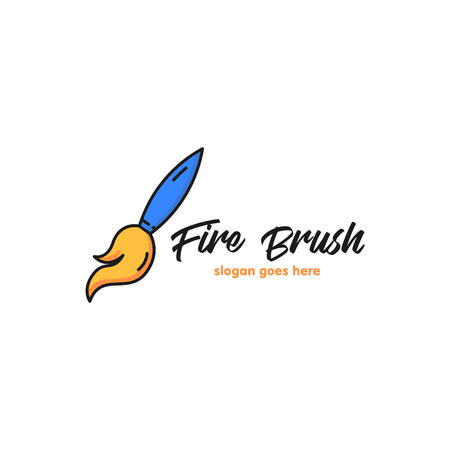 Brush logoのイラスト素材