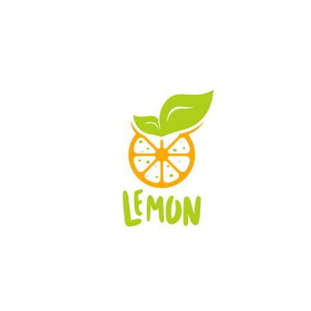 Lemon logo vectorのイラスト素材