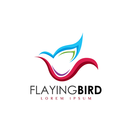 Bird logo vectorのイラスト素材