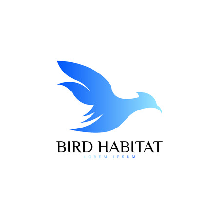 Bird logo vectorのイラスト素材