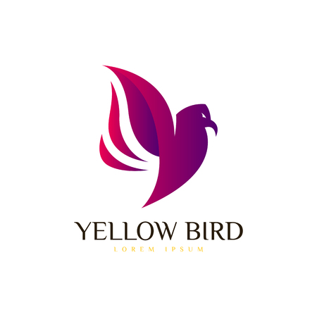 Bird logo vectorのイラスト素材