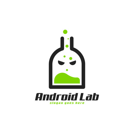 Laboratory logo vectorのイラスト素材