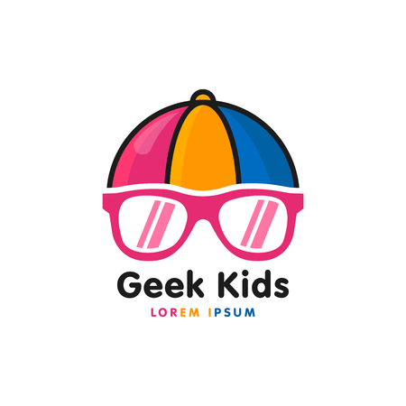 Geek logo vectorのイラスト素材