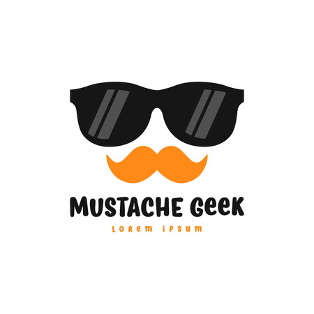 Geek logo vectorのイラスト素材