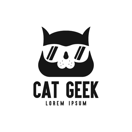 Geek logo vectorのイラスト素材