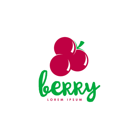 berry fruit logo templateのイラスト素材