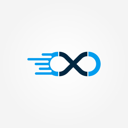 infinity logo templateのイラスト素材