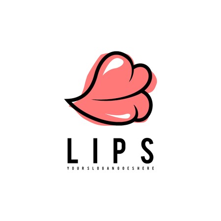 Lips logo vectorのイラスト素材