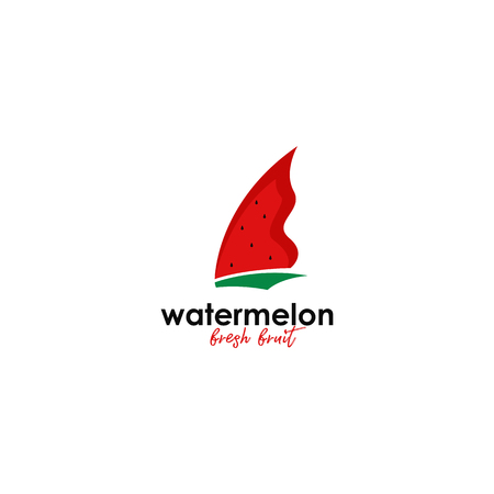 Watermelon logoのイラスト素材