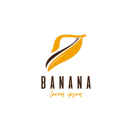 Banana logoのイラスト素材