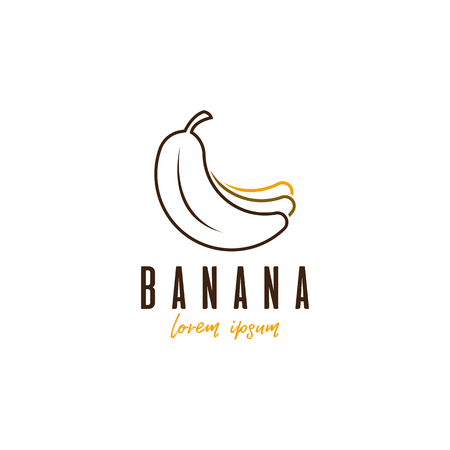 Banana logoのイラスト素材