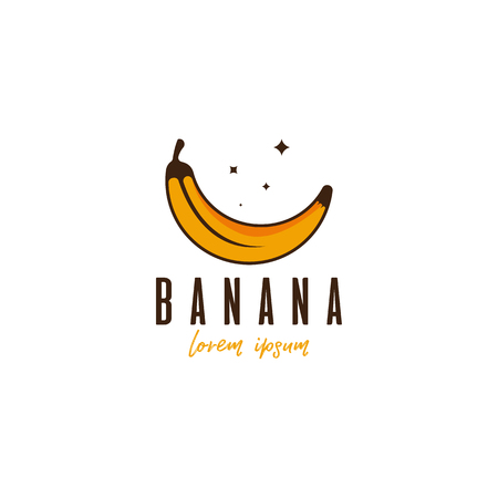 Banana logoのイラスト素材