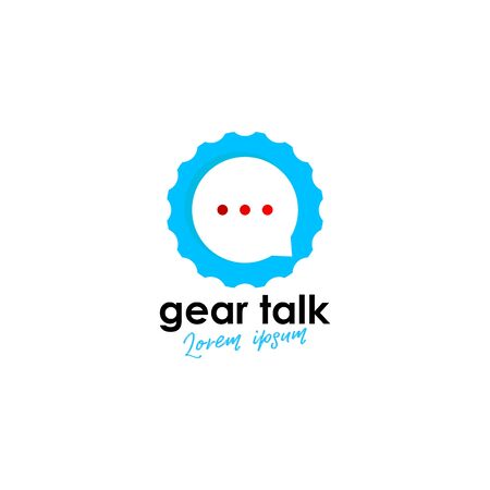Talk logo concept vectorのイラスト素材