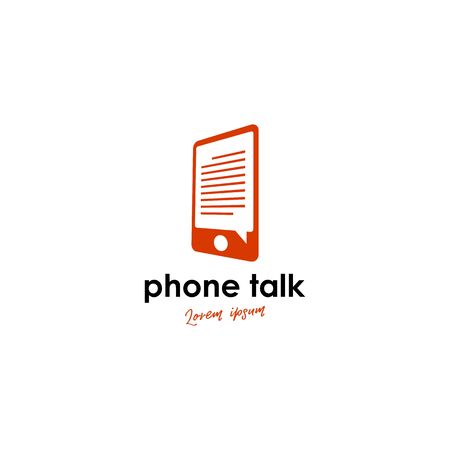 Talk bubble logo concept vectorのイラスト素材
