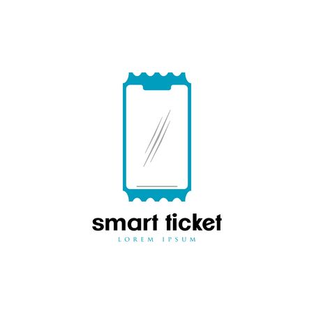 Ticket logo concept vectorのイラスト素材