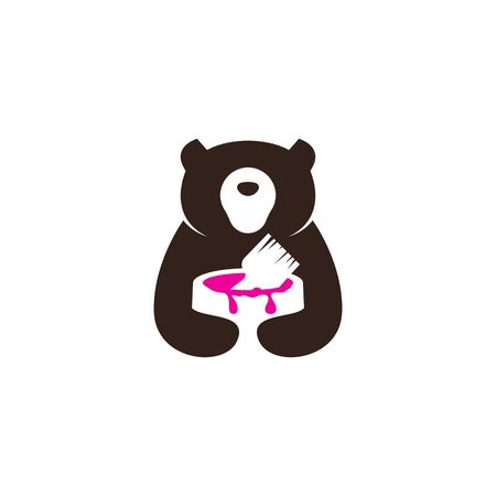 Bear logo concept vectorのイラスト素材