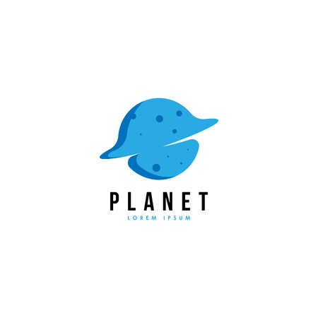 Planet logo template vectorのイラスト素材