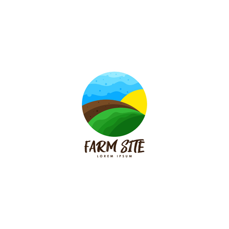 Farm logo template vectorのイラスト素材