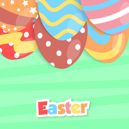 Easter illustration vectorのイラスト素材