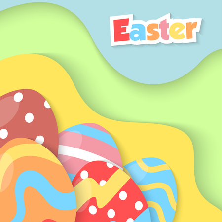 Easter illustration vectorのイラスト素材